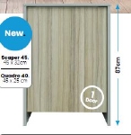 SF DESIGN MEUBEL 45X32 GREY/COCO