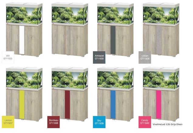 EHEIM VIVALINE 126 LED+  SET MET MEUBEL   div. kleuren