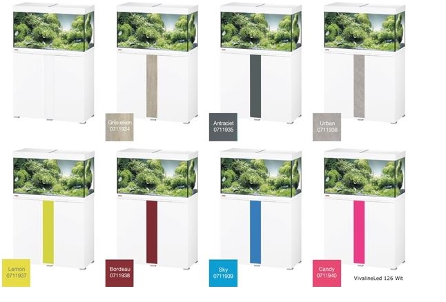 EHEIM VIVALINE 126 LED+  SET MET MEUBEL   div. kleuren