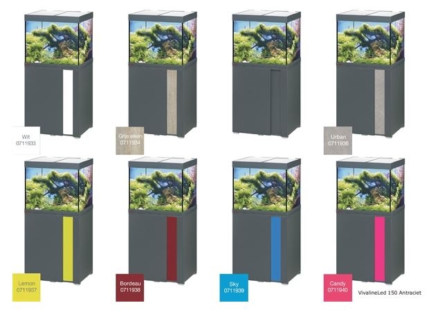 EHEIM VIVALINE 150 LED+  SET MET MEUBEL   div. kleuren