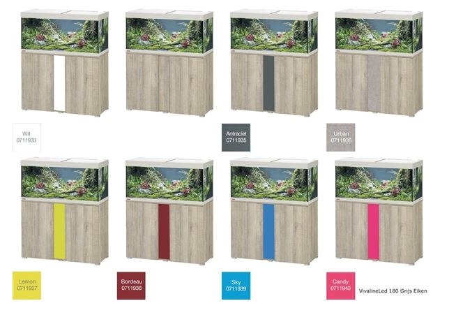 EHEIM VIVALINE 180 LED+ SET MET MEUBEL  div. kleuren