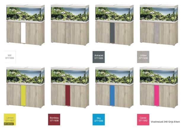 EHEIM VIVALINE 240 LED+  SET MET MEUBEL   div. kleuren